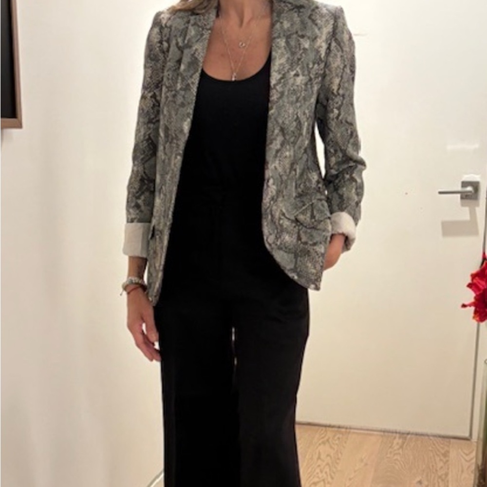 Zadig & Voltaire Snakeskin Print Blazer